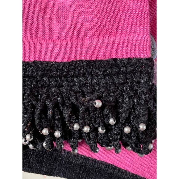 Jack B Quick 90s Pink Perfume Knit Cardigan size Medium - Picture 5 of 16